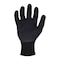 Azusa Safety Coated Work Gloves, Latex, Crinkle, Palm Coating, 2 Abrasion Level, Black, S-7 1 PR CM4000 - alternate 2
